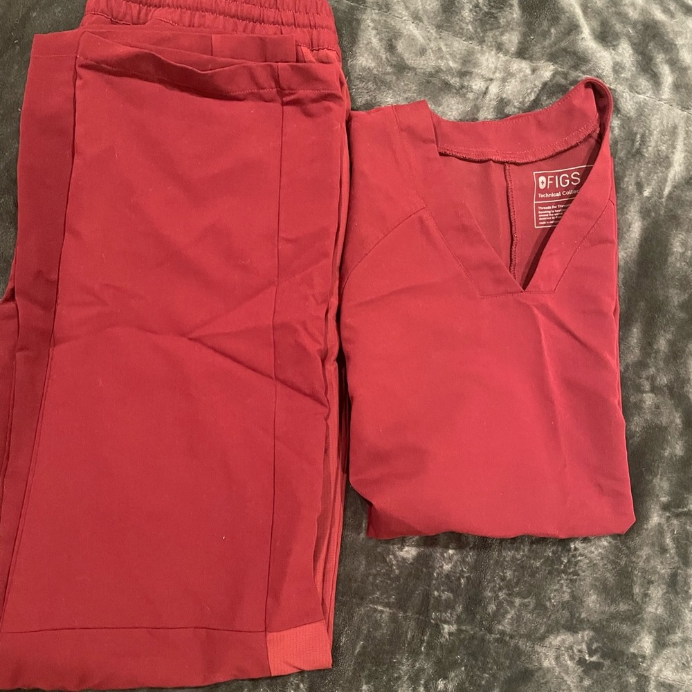 Figs Scrub Top & Bottom Size Large